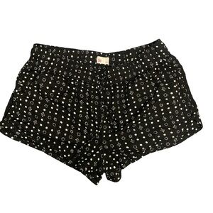 SO High Waist Black Polka Dot Shorts
